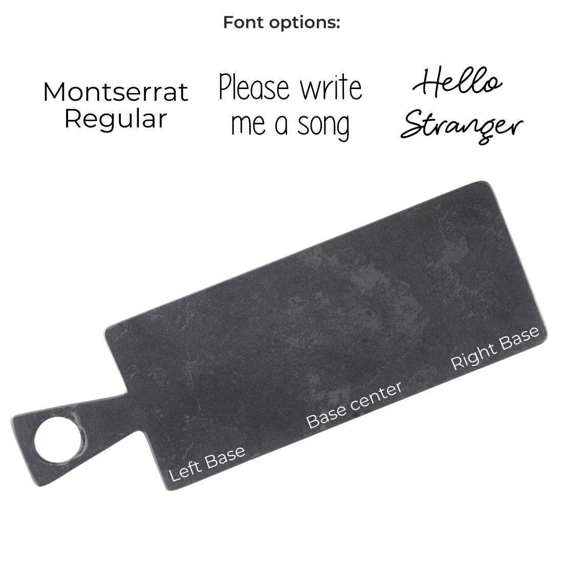 LOUNGE BOARD WITH HANDLE - SLATE - GRAPHITE COLOR