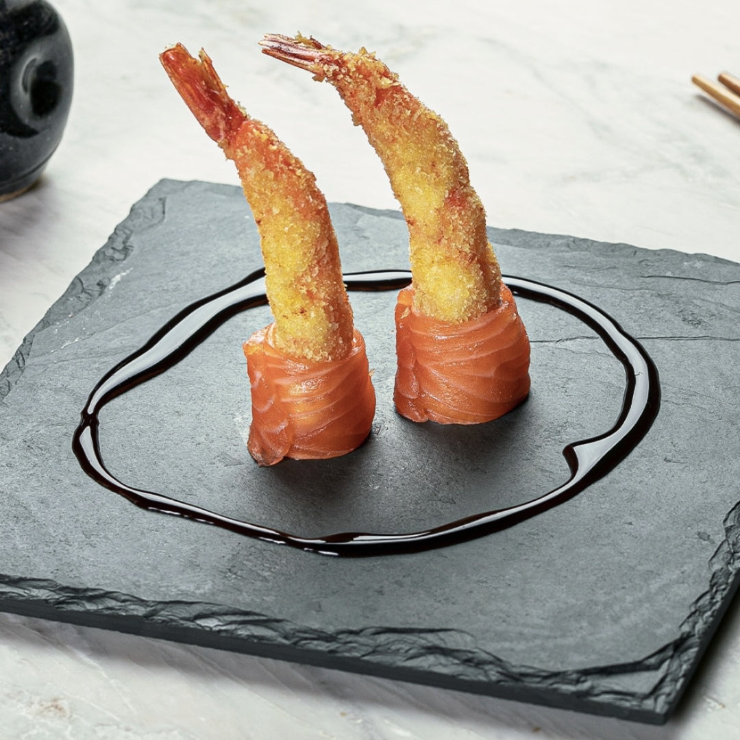 SQUARE PLATE - SLATE - GRAY COLOR