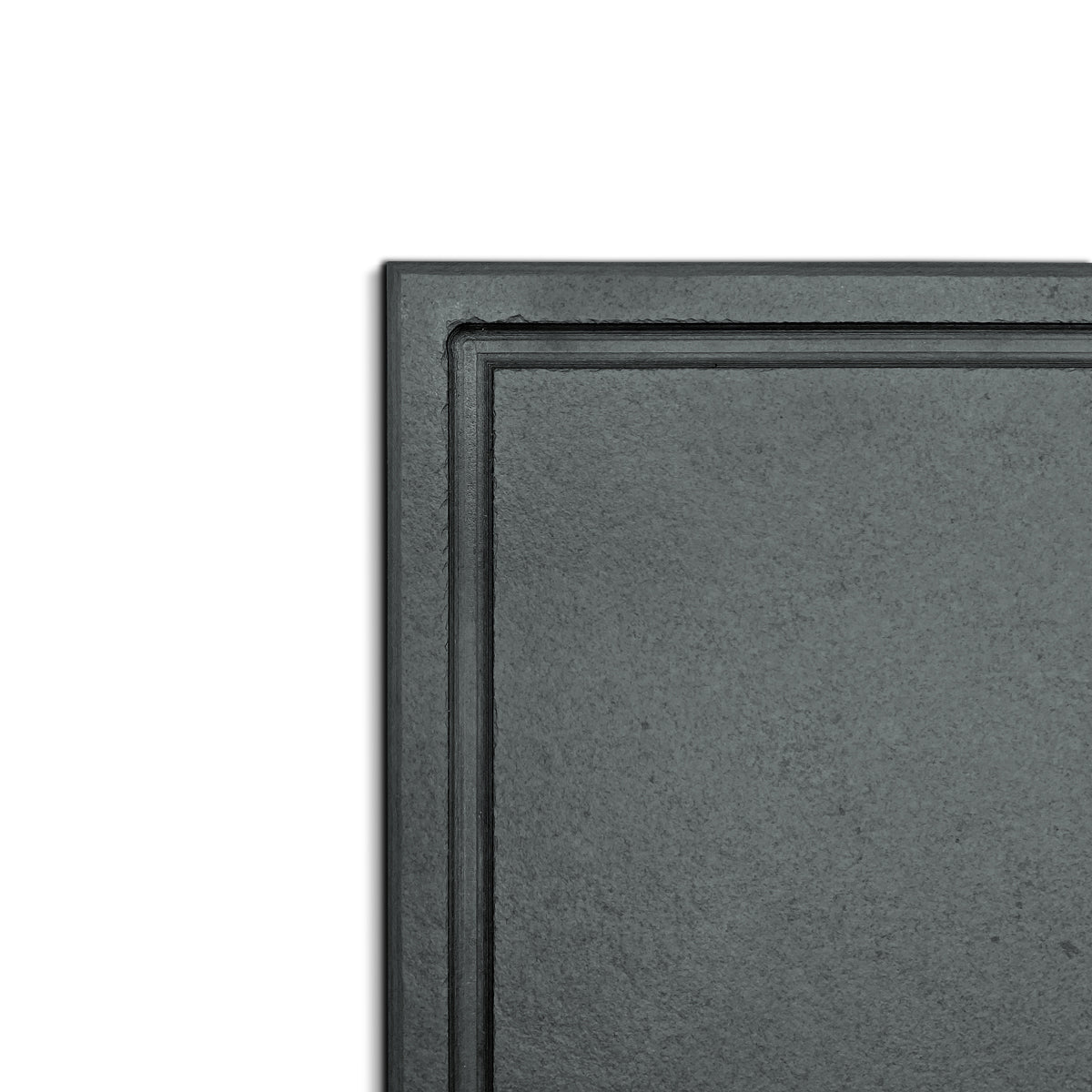 SQUARE BOARD WITH 10MM GROOVE - SLATE - GRAPHITE COLOR