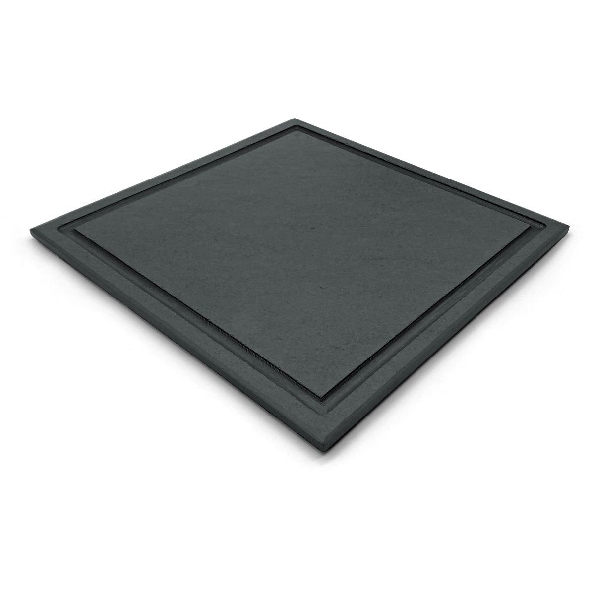SQUARE BOARD WITH 10MM GROOVE - SLATE - GRAPHITE COLOR