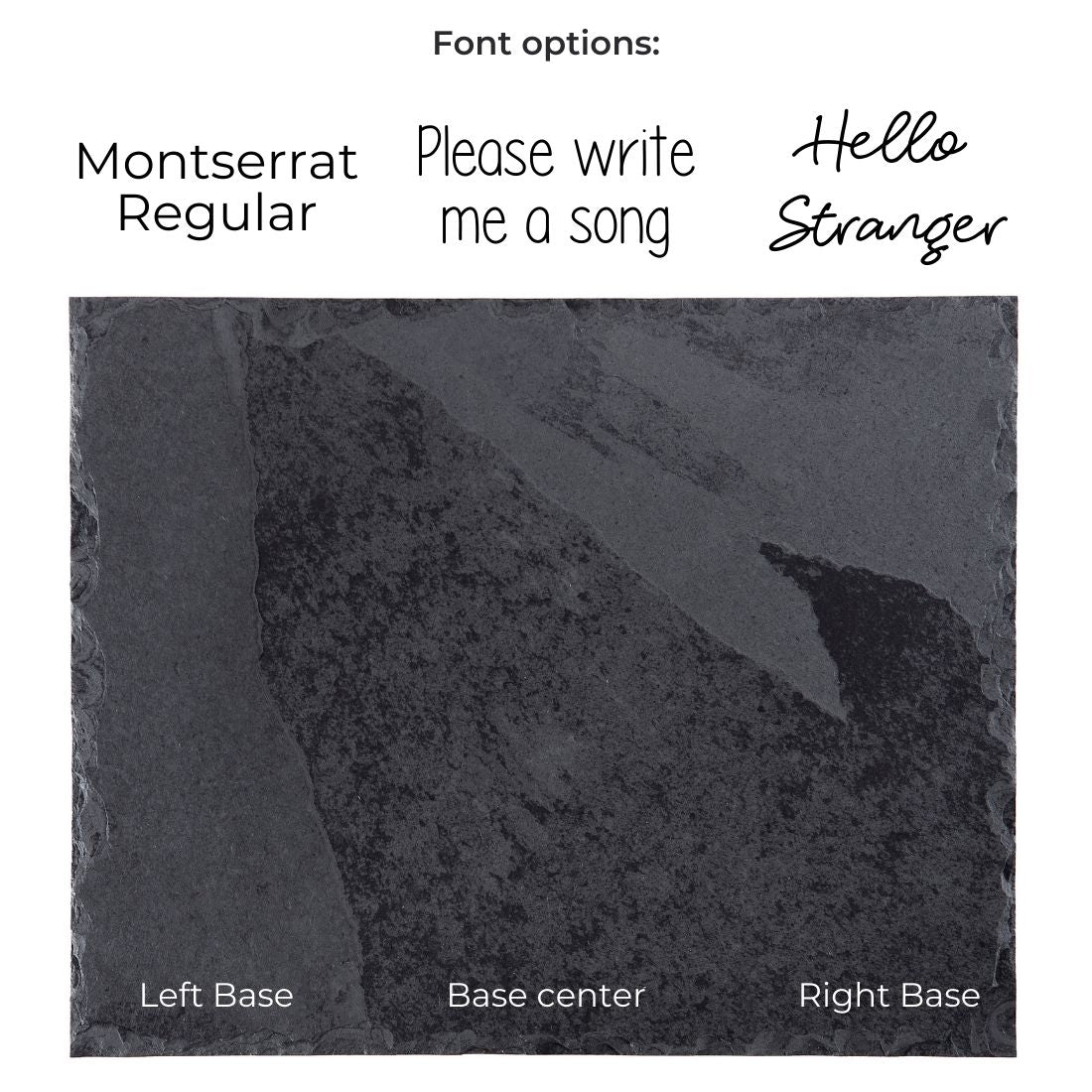 RECTANGULAR PLATE - SLATE - GRAPHITE COLOR