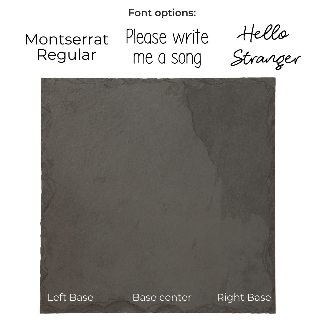 SQUARE PLATE - SLATE - GRAY COLOR