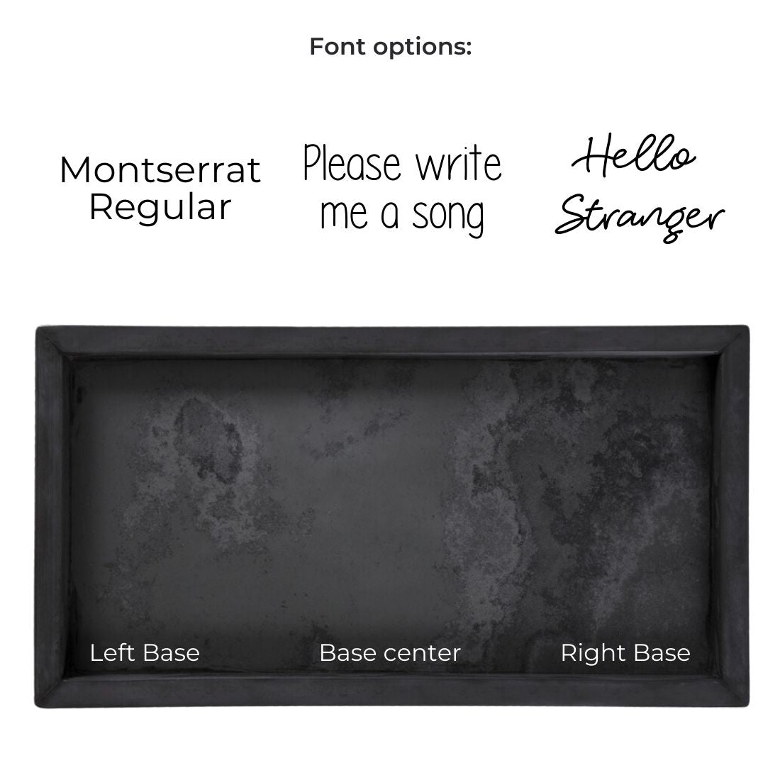 MELODY TRAY - SLATE - GRAPHITE COLOR