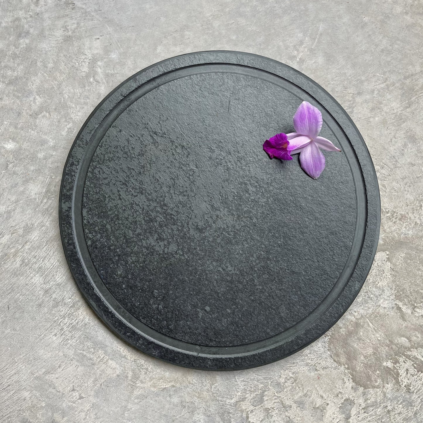 ROUND BOARD WITH 10MM GROOVE - SLATE - GRAPHITE COLOR