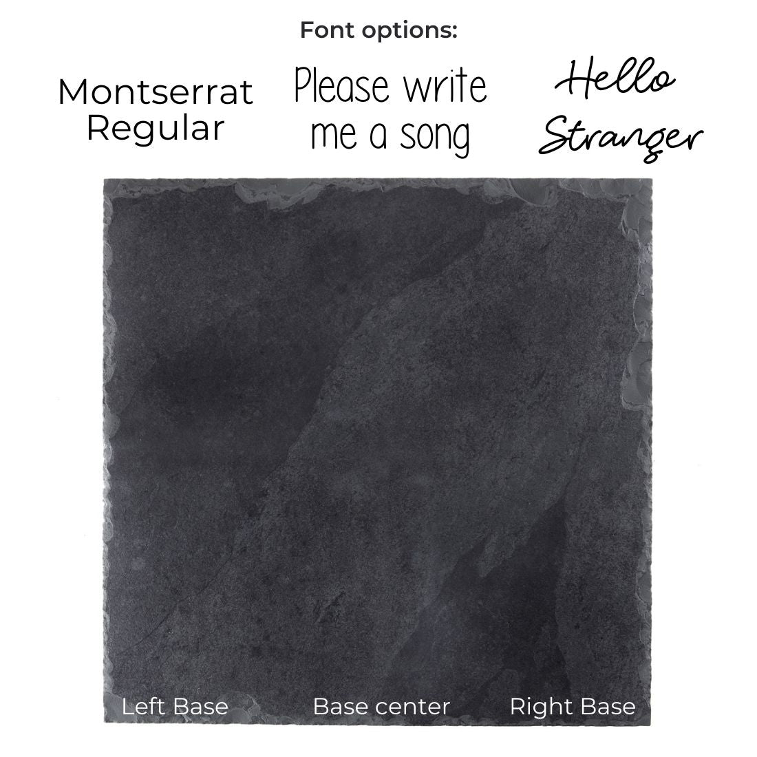 SQUARE PLATE - SLATE - GRAPHITE COLOR