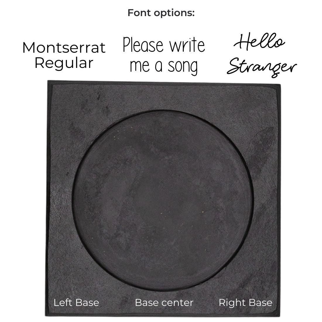 SQUARE PLATE WITH RIM - SLATE - GRAPHITE COLOR