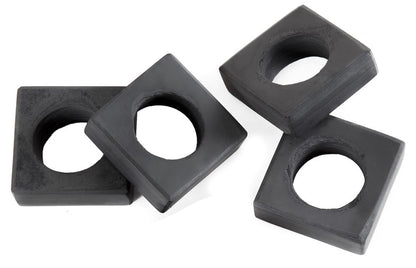 SUNRISE NAPKIN RINGS - SLATE - GRAPHITE COLOR - KIT WITH 4 UNITS