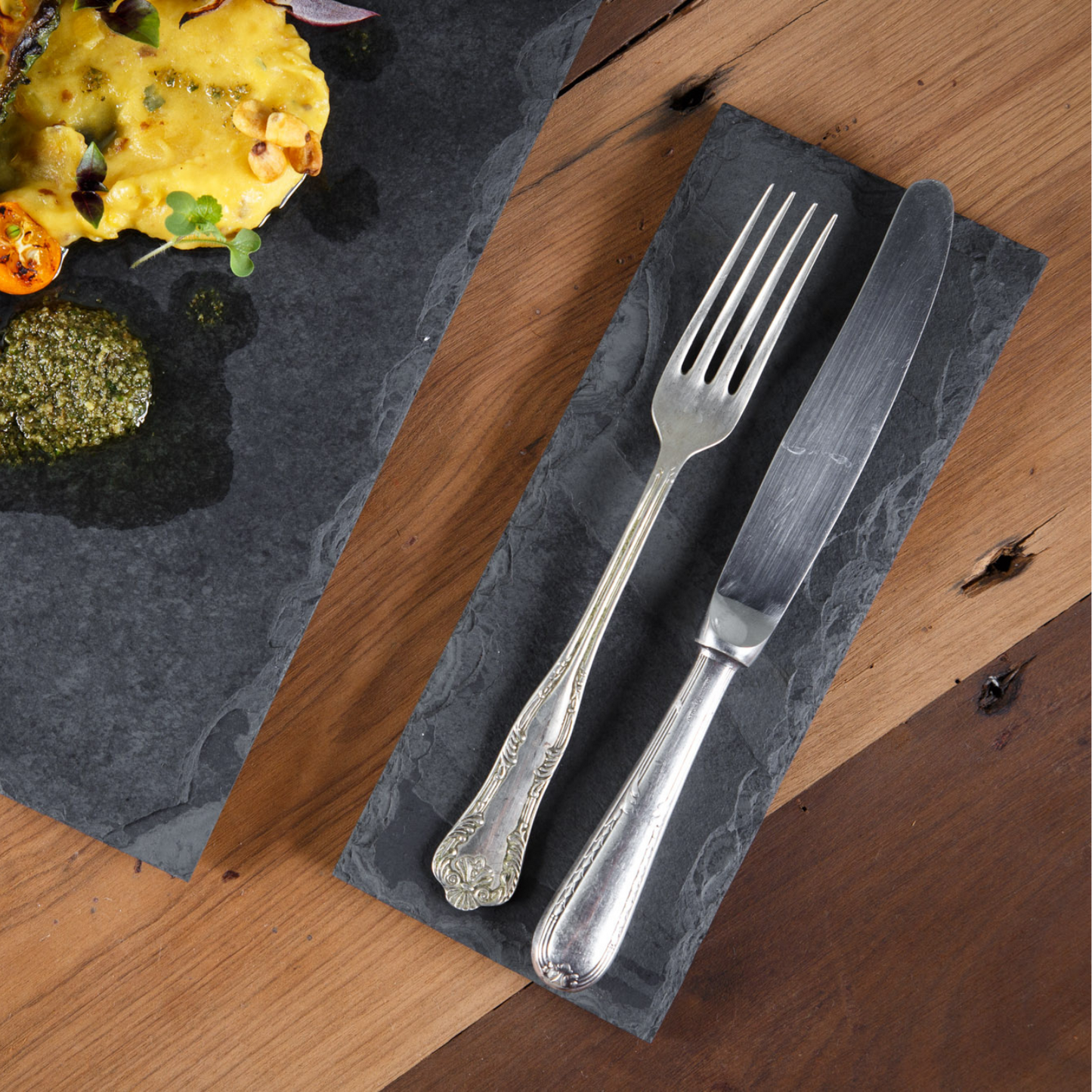 CUTLERY HOLDER - SLATE - GRAPHITE COLOR - KIT WITH 2 UNITS