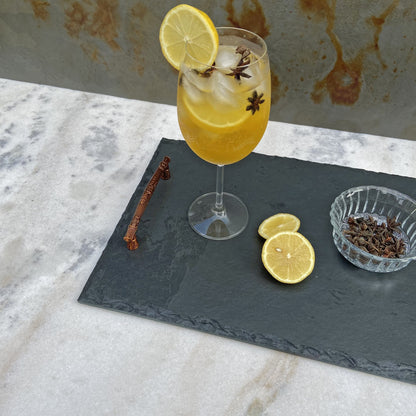 CLASSIC TRAY WITH HANDLE - SLATE - GRAPHITE COLOR